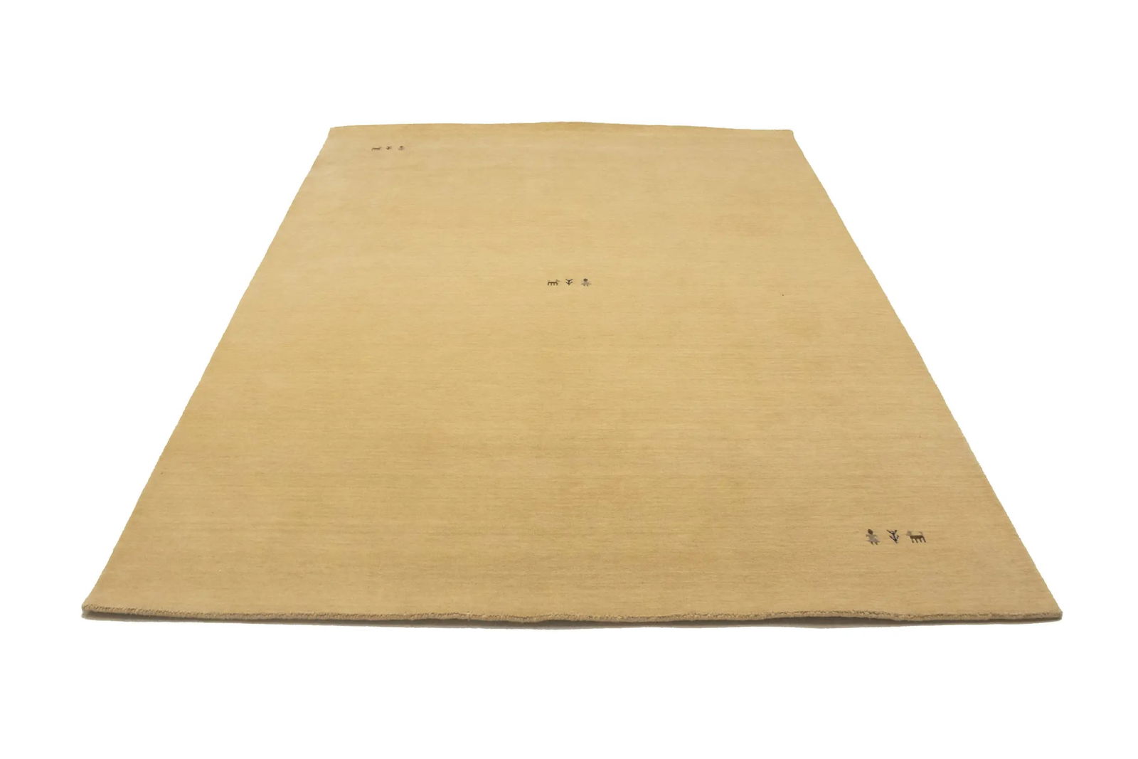 Cream Tribal 5X8 Gabbeh Modern Rug - 2