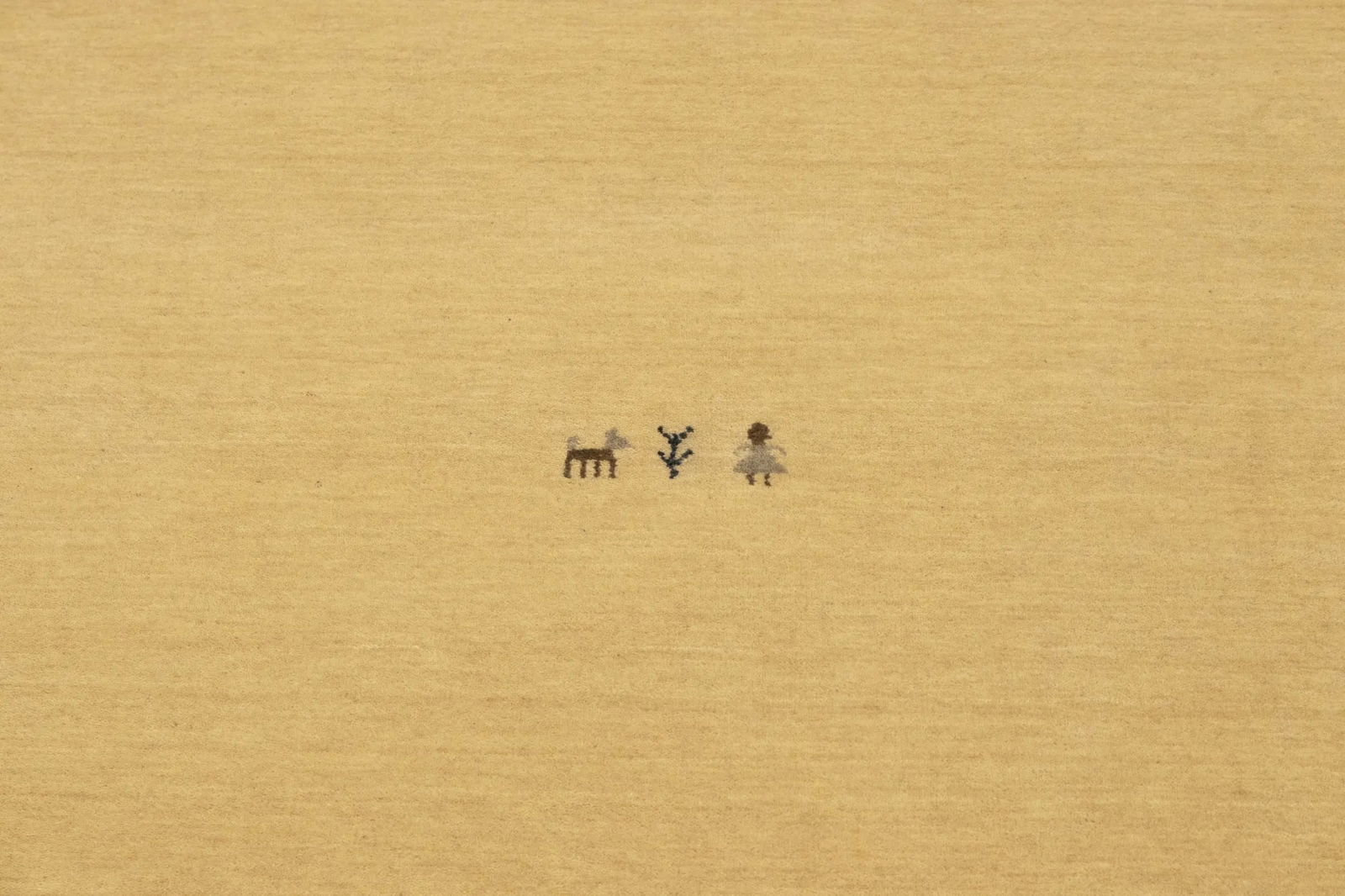 Cream Tribal 5X8 Gabbeh Modern Rug - 5