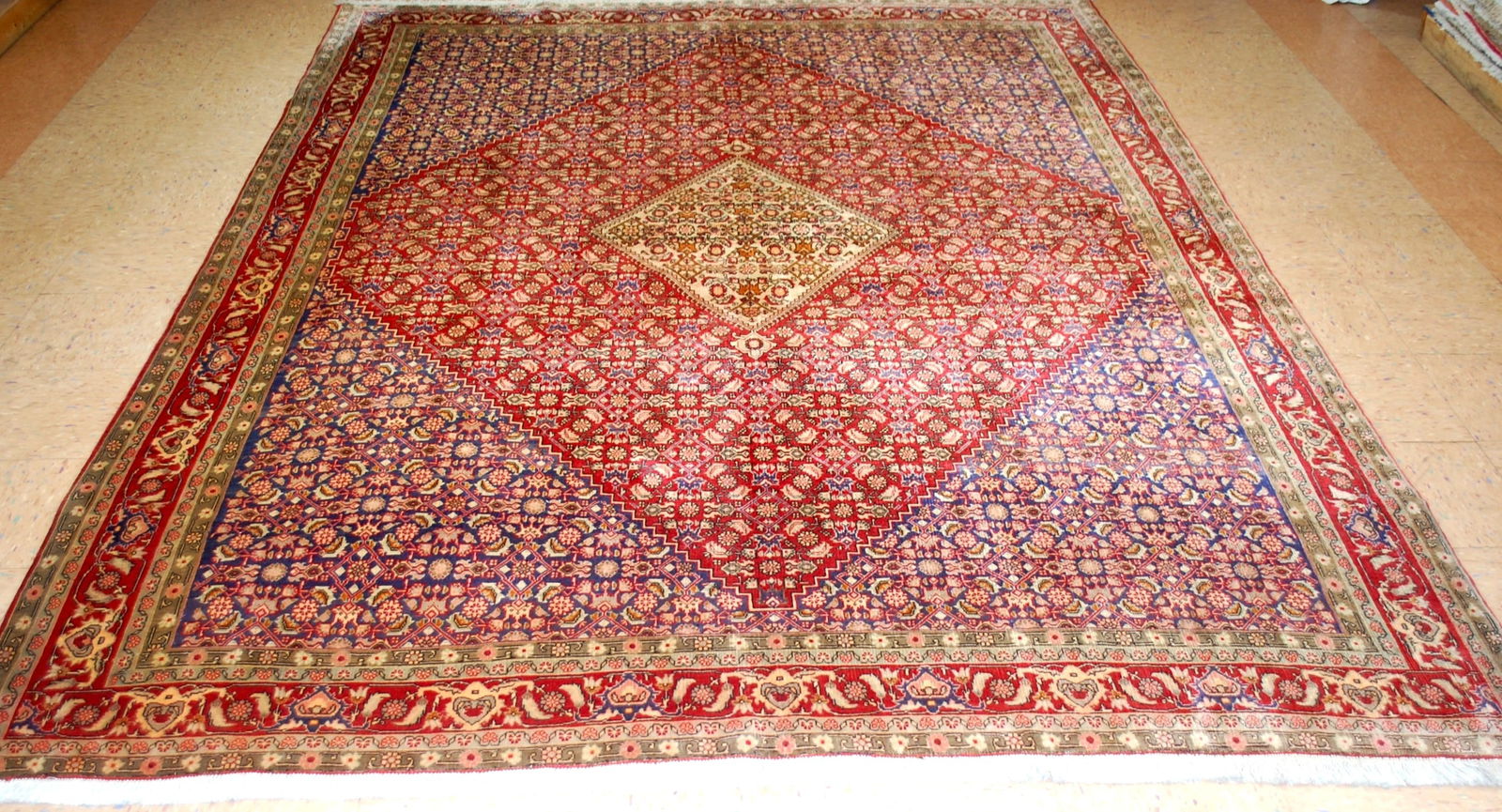 OLD,ANTIQUE PERSIAN QOME RUG 3.7x5.1 (1 of 15)