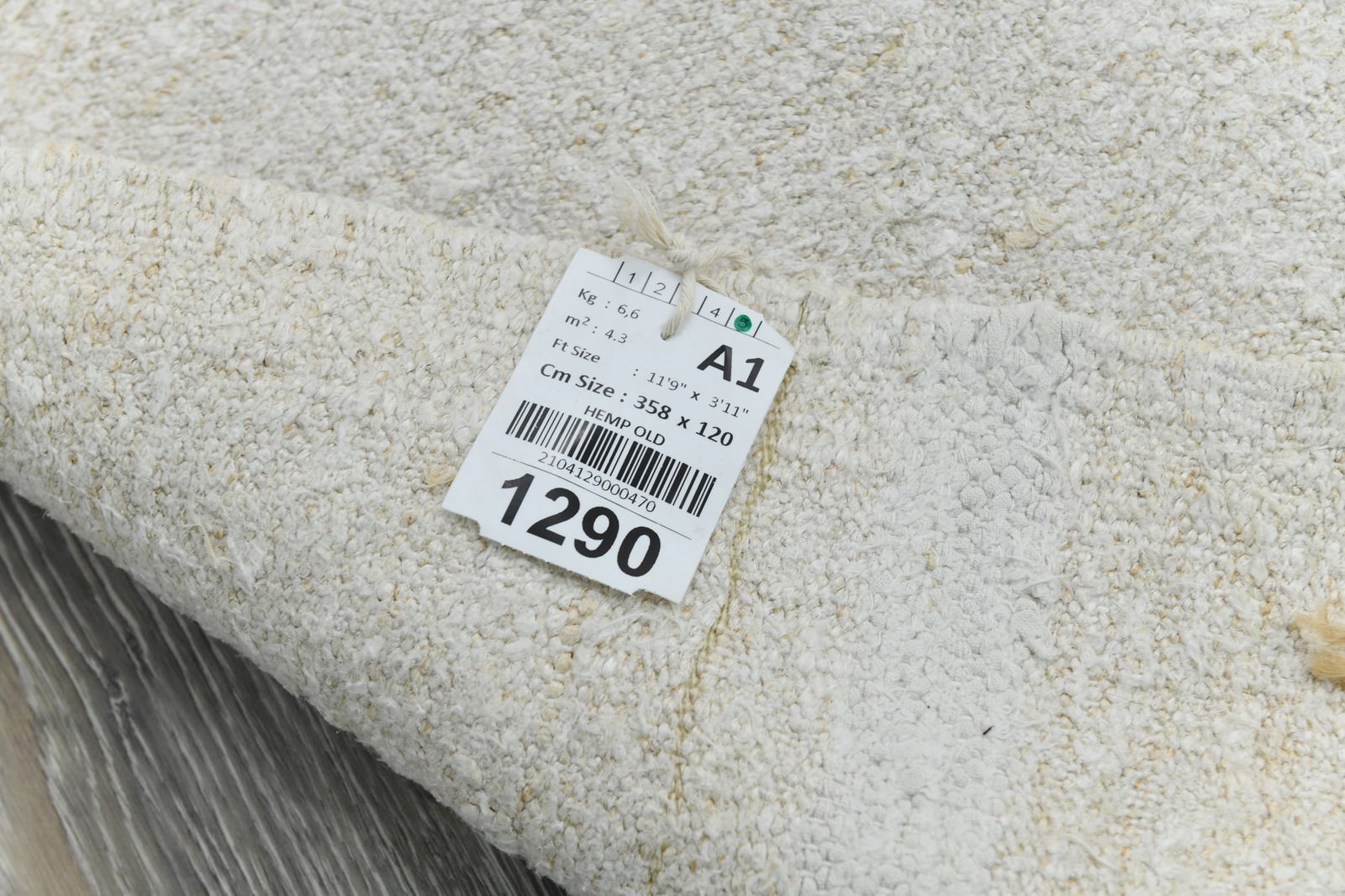 3'11'' x 11'8'' Turkish Handmade Kilim Rug - 1290 - 20