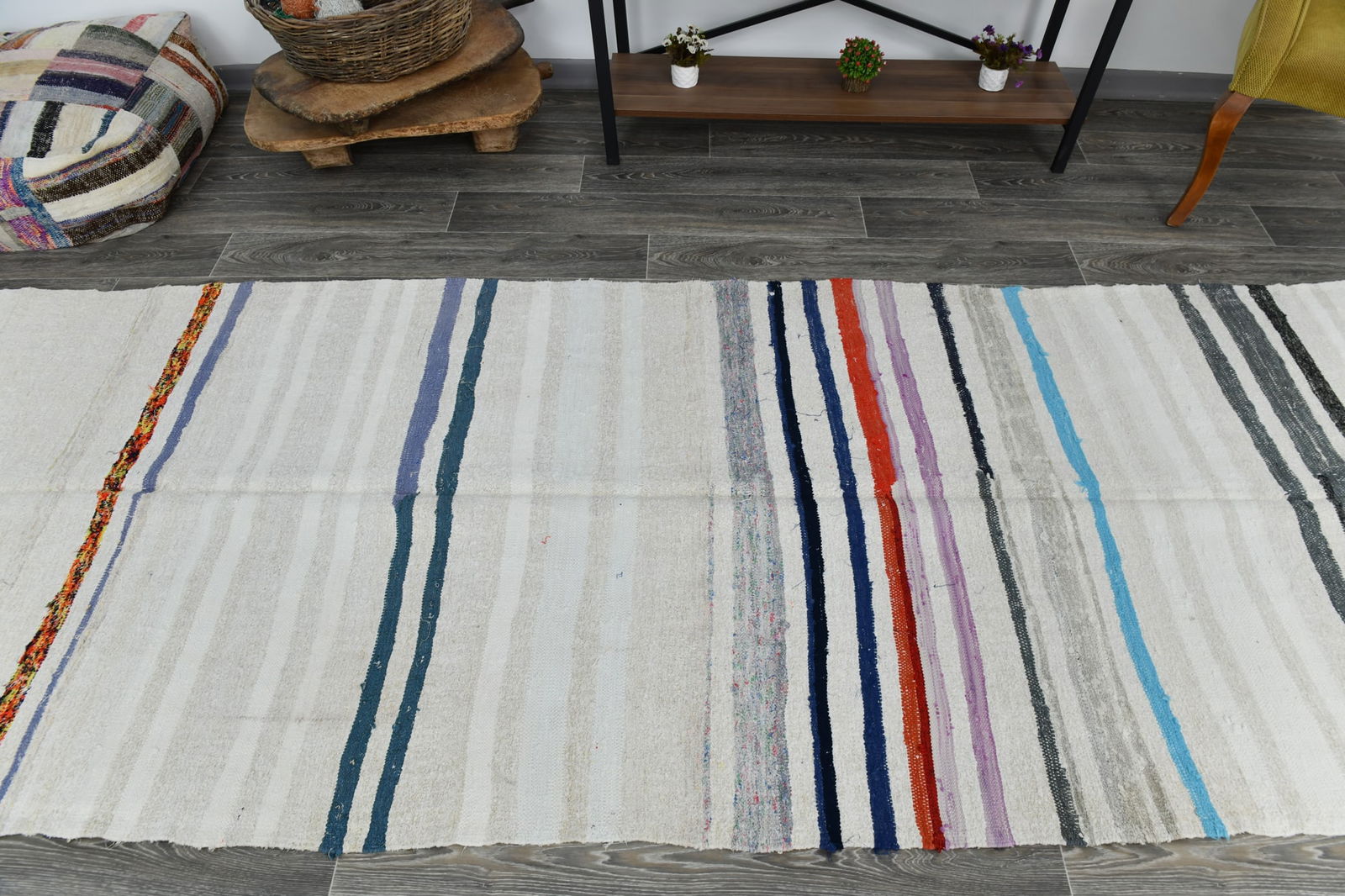 3'11'' x 11'8'' Turkish Handmade Kilim Rug - 1290 - 3