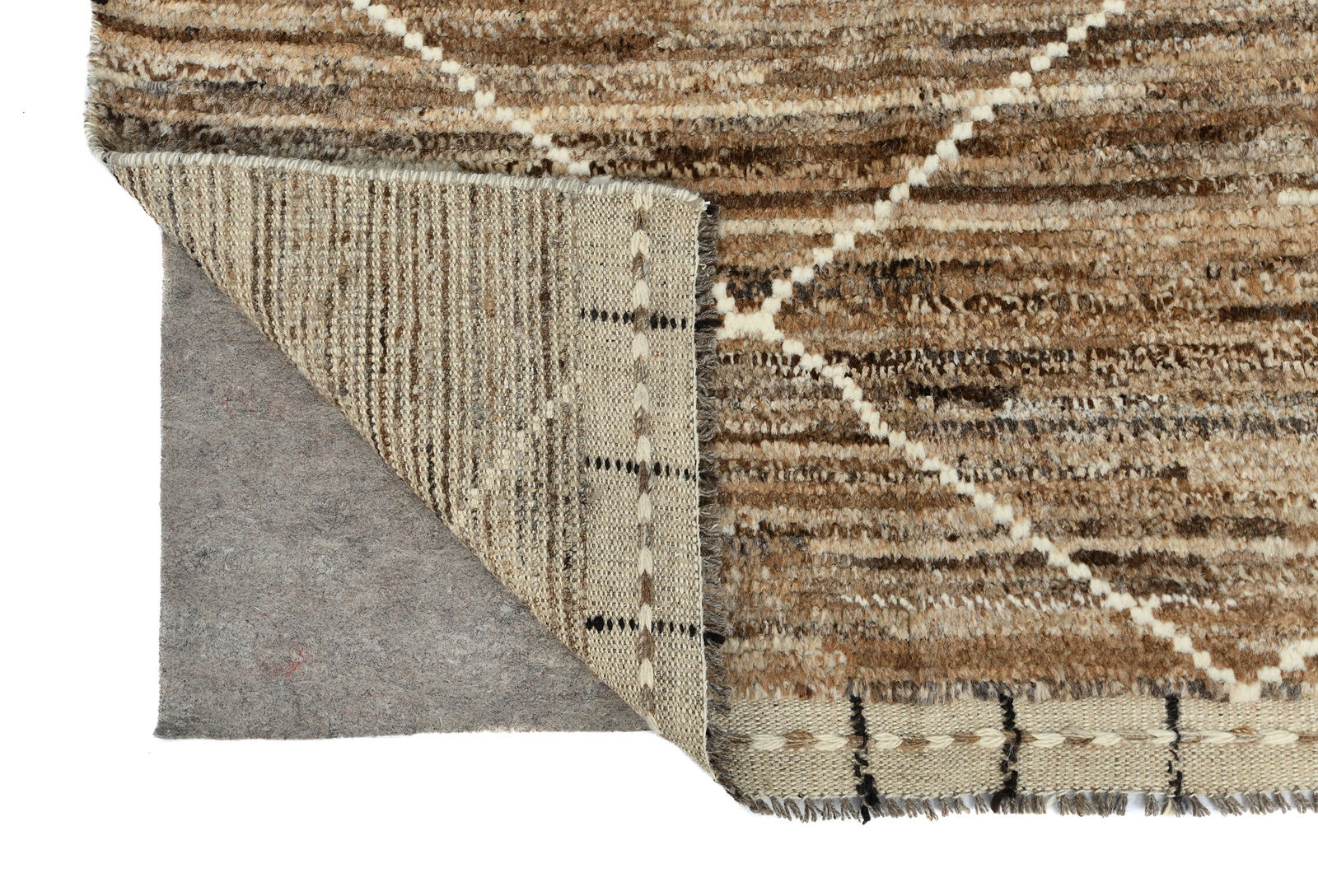 Beige Tribal Modern 7'7X10'5 Moroccan Style Oriental Rug - 12