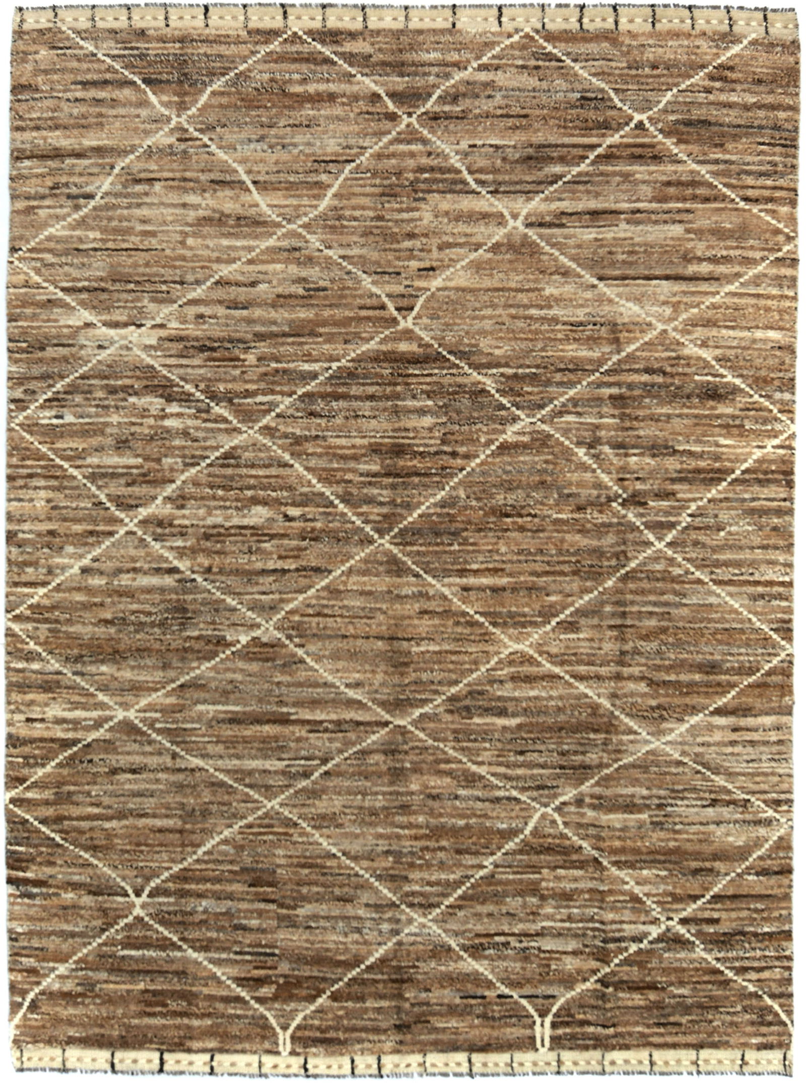 Beige Tribal Modern 7'7X10'5 Moroccan Style Oriental Rug (1 of 12)