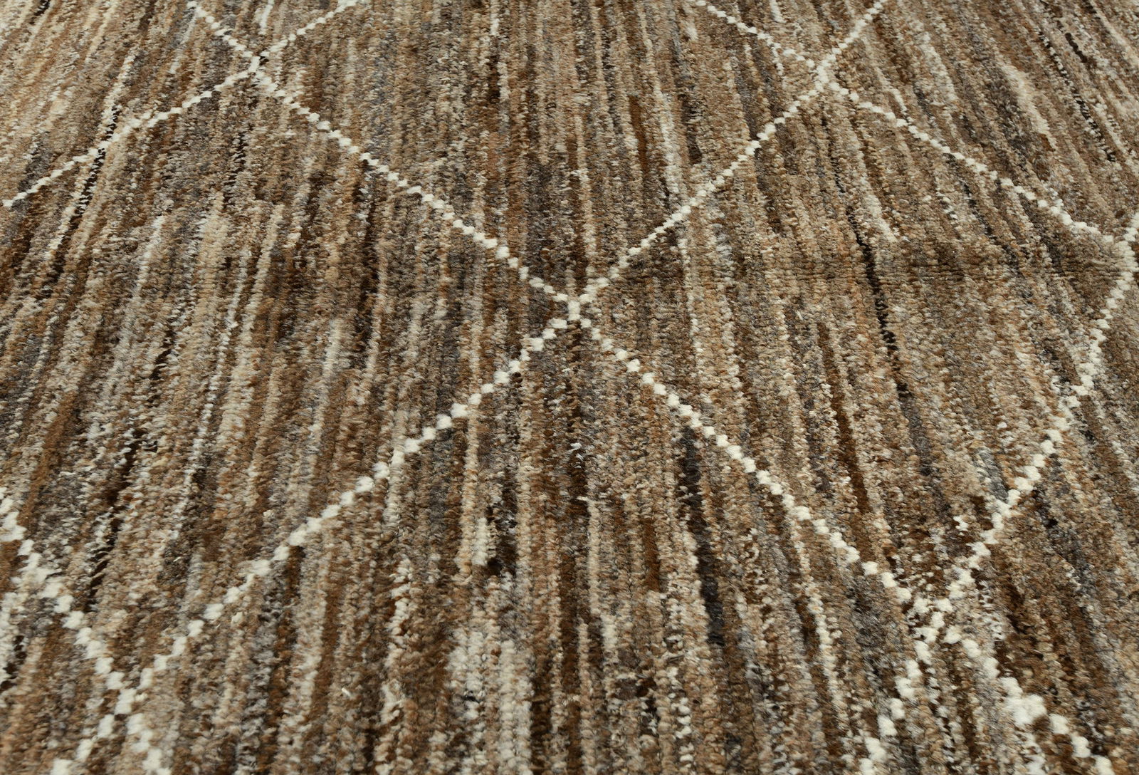 Beige Tribal Modern 7'7X10'5 Moroccan Style Oriental Rug - 5