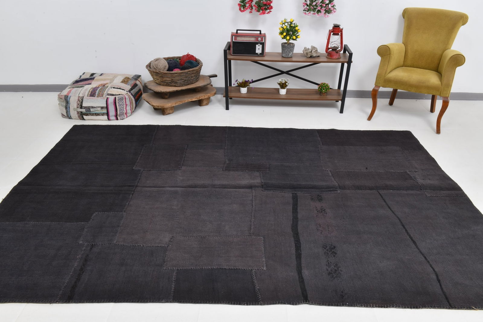 6'10'' x 9'10'' Turkish Handmade Kilim Rug - 1607 - 6