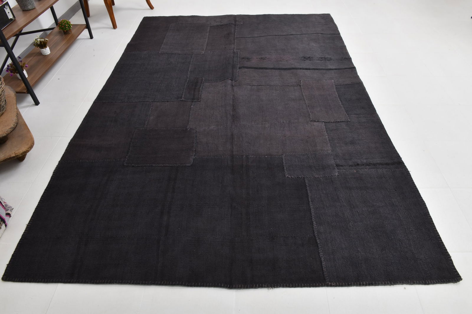 6'10'' x 9'10'' Turkish Handmade Kilim Rug - 1607 - 8