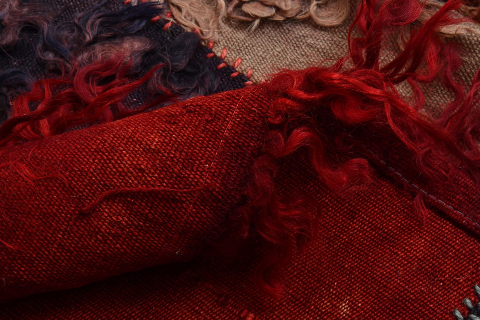 6'3'' x 7'8'' Tulu Filikli Kilim Rug - 70356 - 19