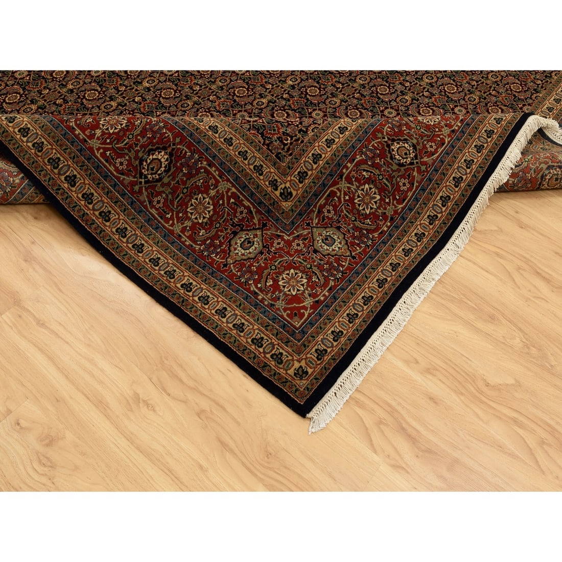 Herati Fish Design Gallery Size Long-Narrow 250 KPSI Hand Knotted Rug - 6