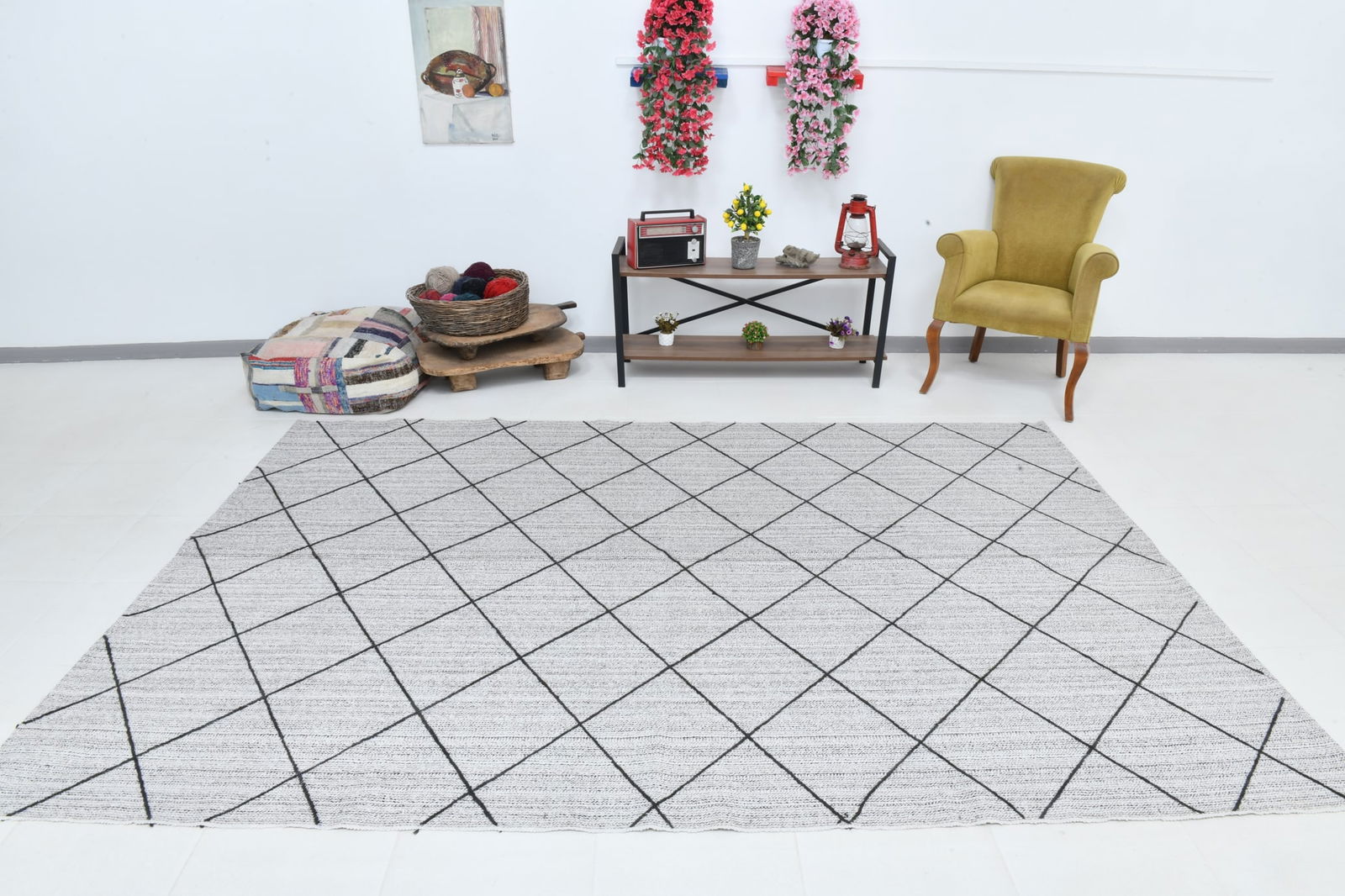 6'11'' x 10'2'' Turkish Flatweave Kilim Rug - 60616 - 5