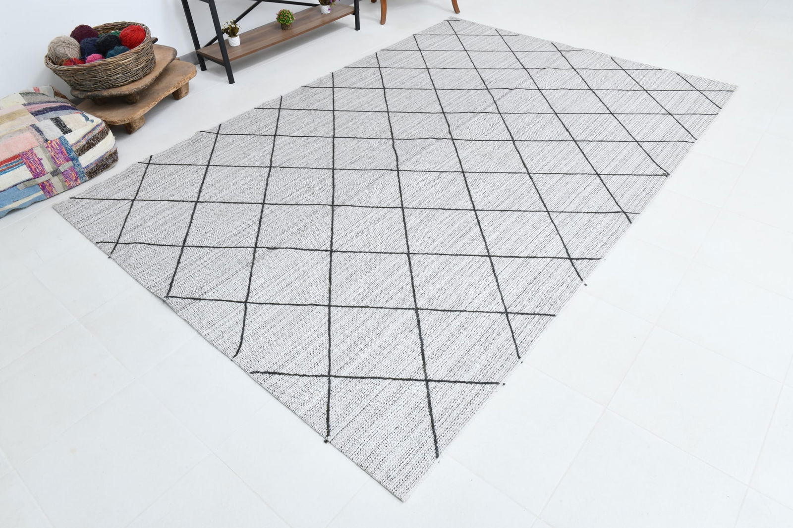 6'11'' x 10'2'' Turkish Flatweave Kilim Rug - 60616 - 7