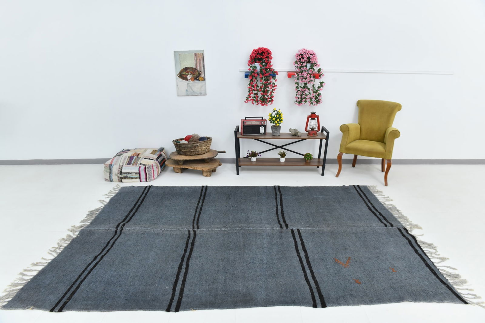 6'9'' x 9'9'' Turkish Handmade Kilim Rug - 1509 - 2