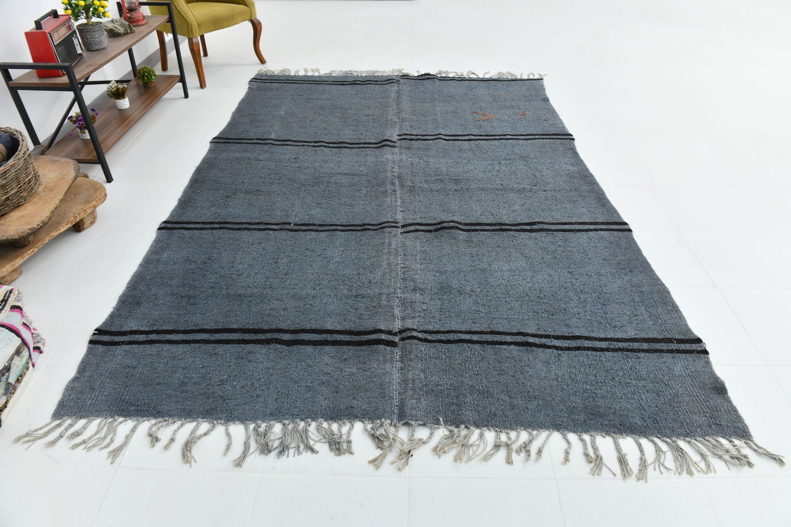 6'9'' x 9'9'' Turkish Handmade Kilim Rug - 1509 - 5