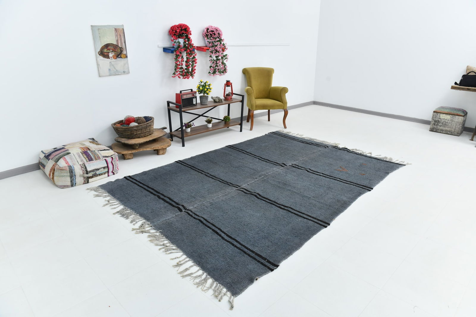 6'9'' x 9'9'' Turkish Handmade Kilim Rug - 1509 - 7