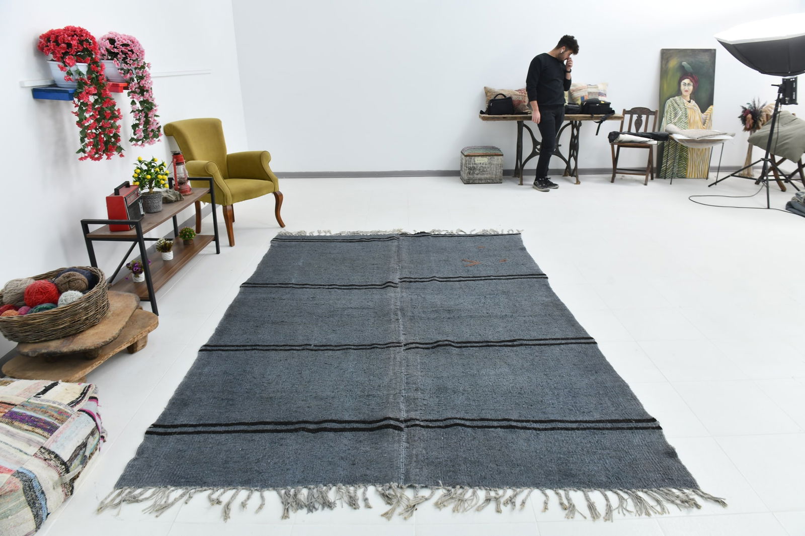 6'9'' x 9'9'' Turkish Handmade Kilim Rug - 1509 - 8