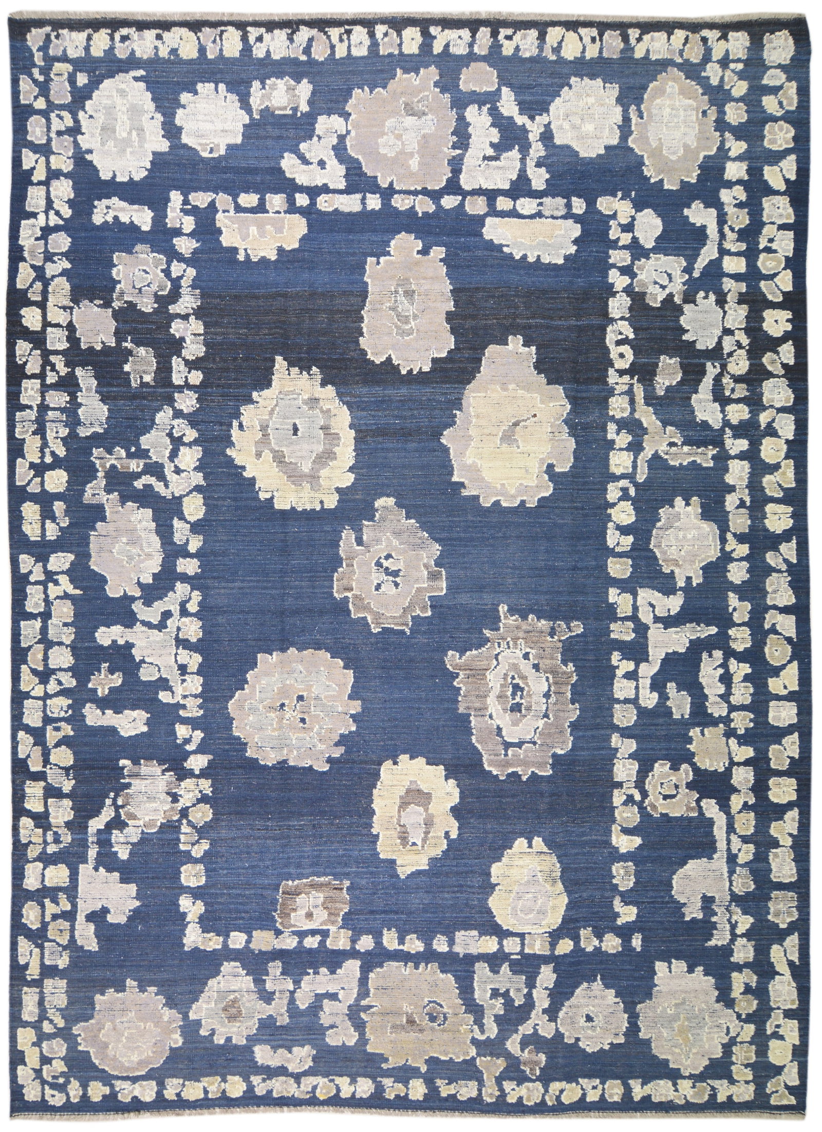 HAND KNOTTED WOOL OUSHAK RUG (1 of 6)