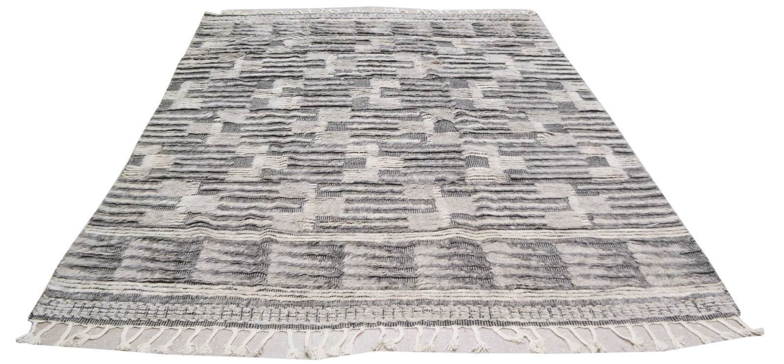 HAND KNOTTED WOOL ALEPH RUG - 2