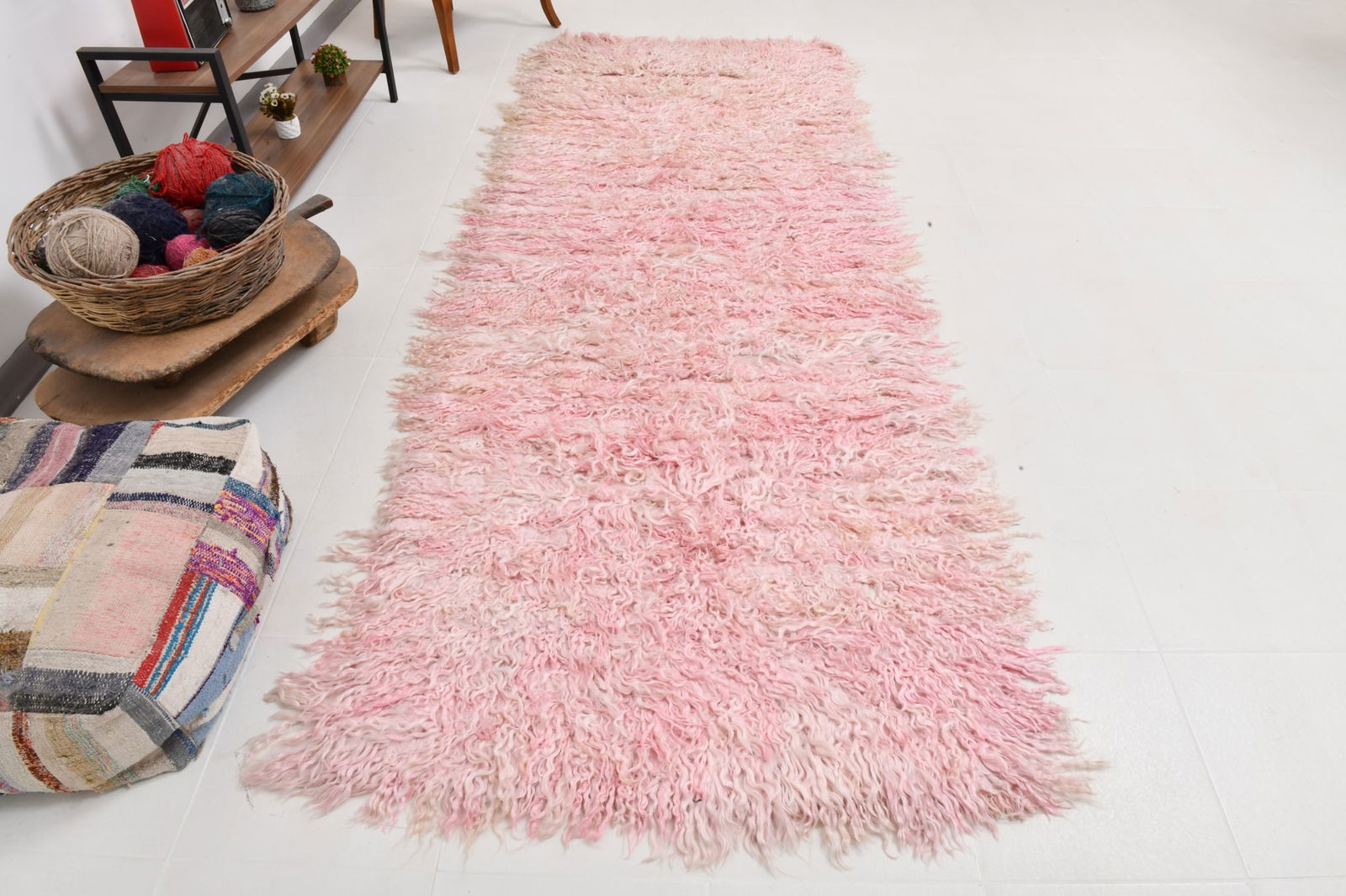 3'7'' x 10'3'' Tulu Filikli Kilim Rug - 70357 - 8