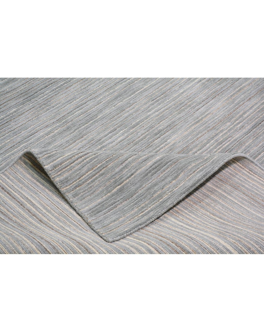 HAND KNOTTED WOOL MODERN RUG - 6