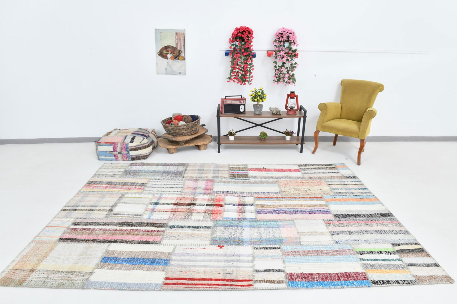 6'10'' x 10'0'' Turkish Flatweave Kilim Rug - 60699 - 5