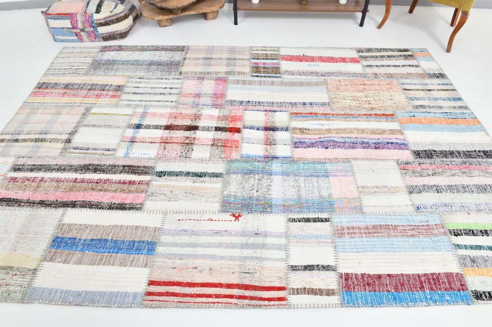 6'10'' x 10'0'' Turkish Flatweave Kilim Rug - 60699 - 6