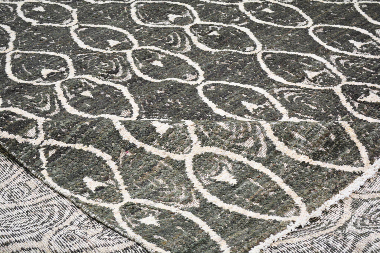 HAND KNOTTED WOOL SHEBA RUG - 6