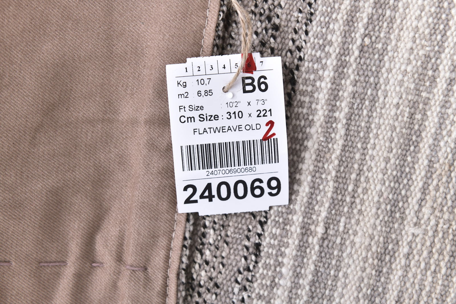 7'3'' x 10'2'' Turkish Flatweave Kilim Rug - 240069 - 13