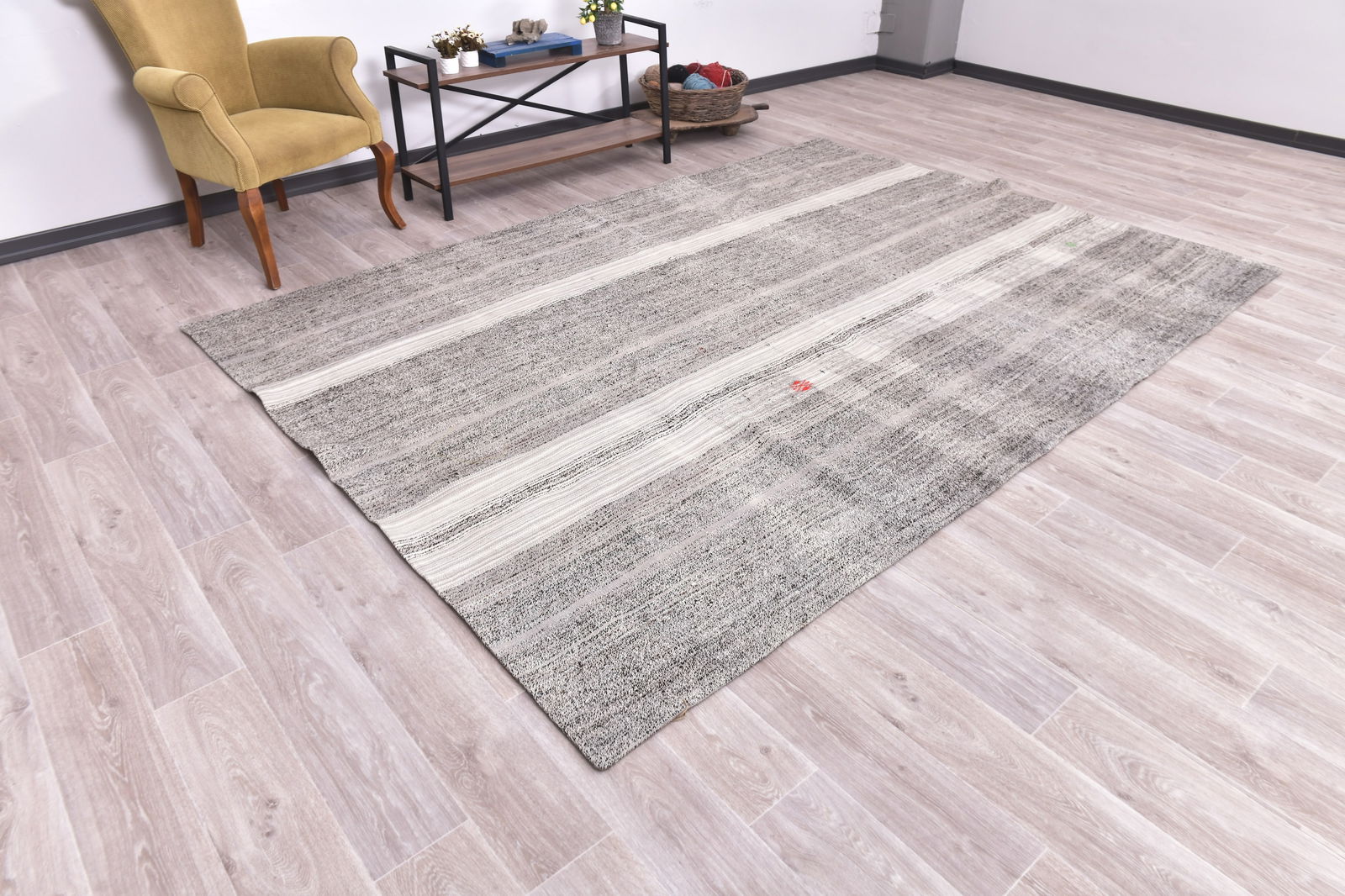 7'3'' x 10'2'' Turkish Flatweave Kilim Rug - 240069 - 2