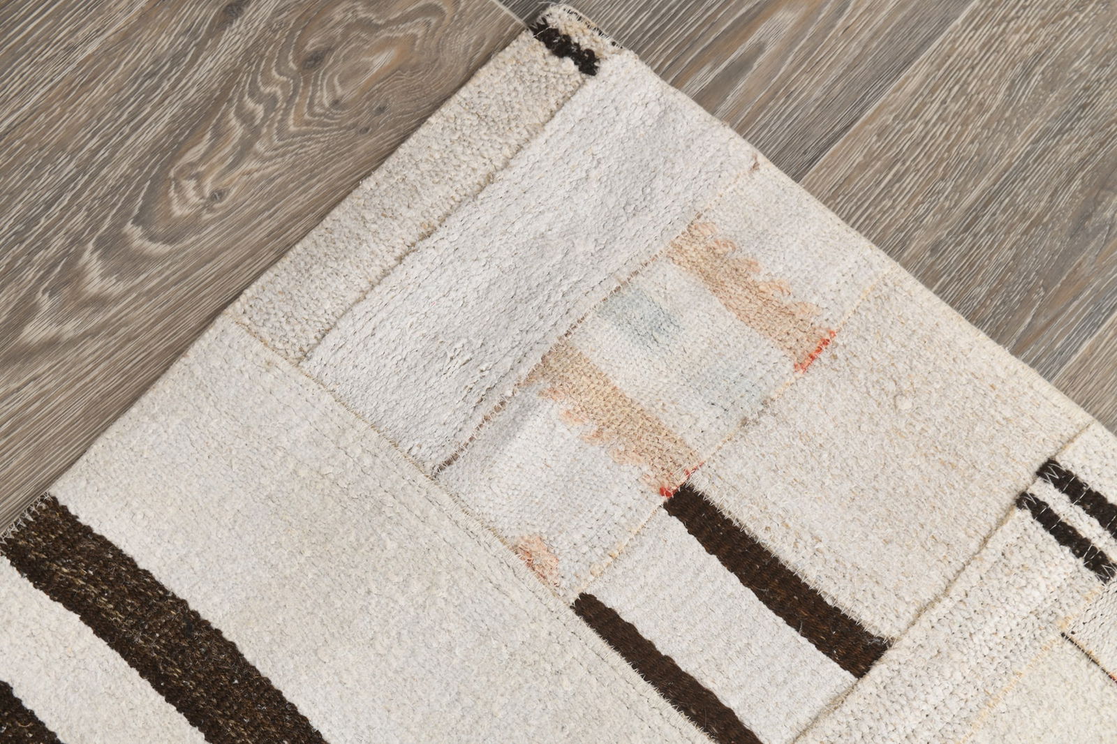 6'2'' x 8'8'' Turkish Hemp Patchwork Rug - 53997 - 11