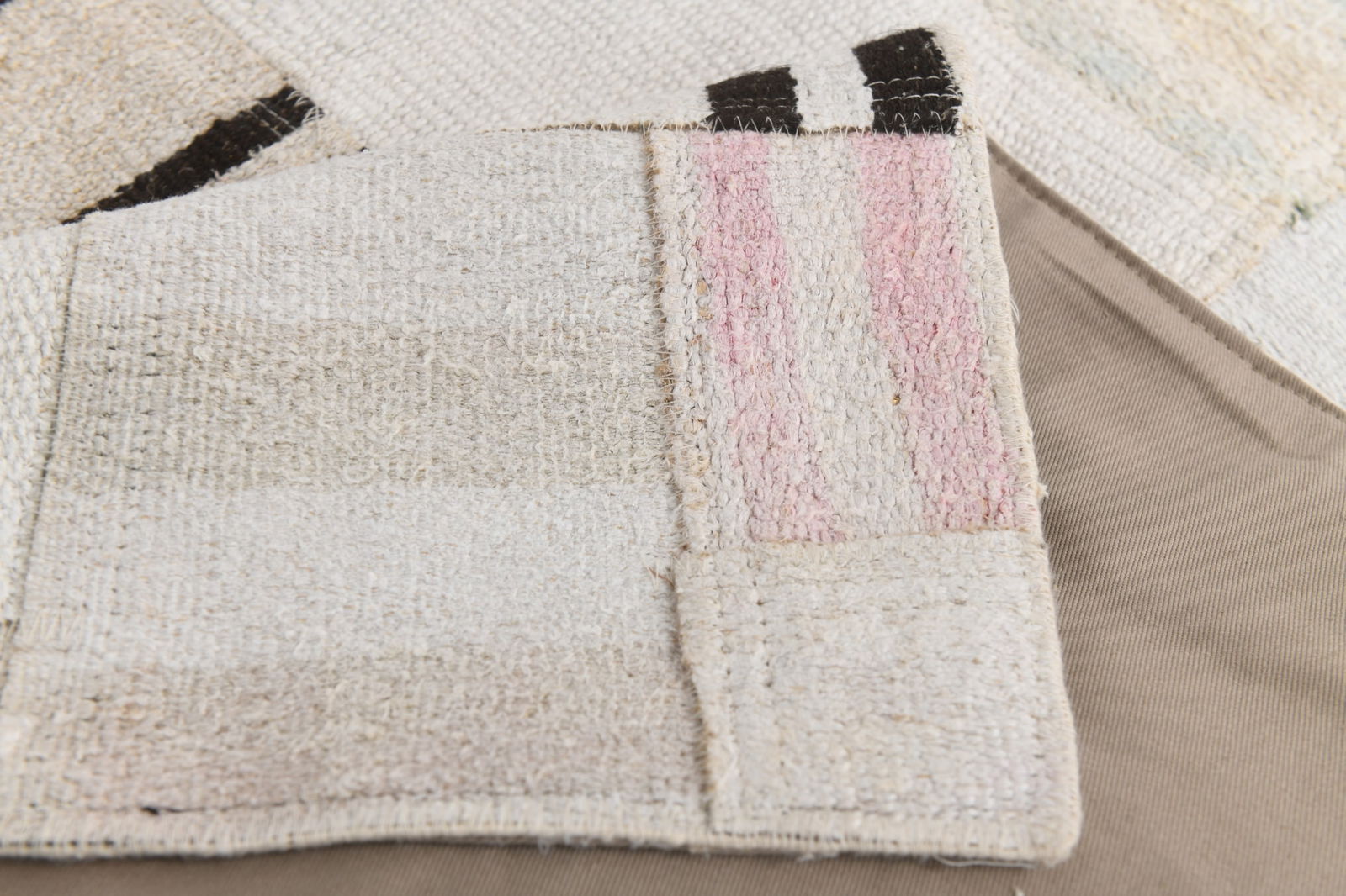 6'2'' x 8'8'' Turkish Hemp Patchwork Rug - 53997 - 17