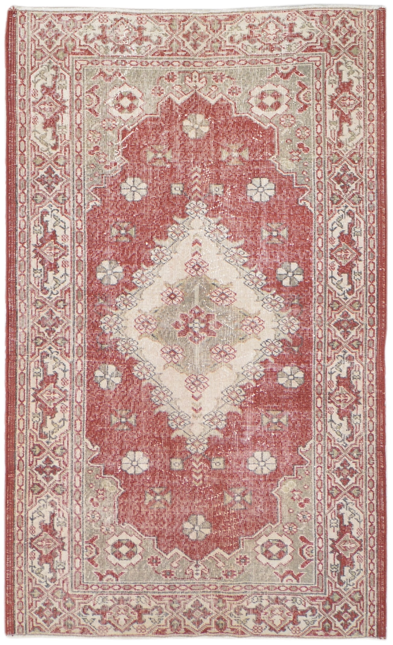 HAND KNOTTED WOOL ANATOLIAN RUG: Title: HAND KNOTTED WOOL ANATOLIAN RUG Dimensions: 4'2X7'1 Age: VINTAGE Origin: TURKISH Reserve: $750.00 Shipping: Domestic: Shipping rates are determined by destination International: Foreign shippin