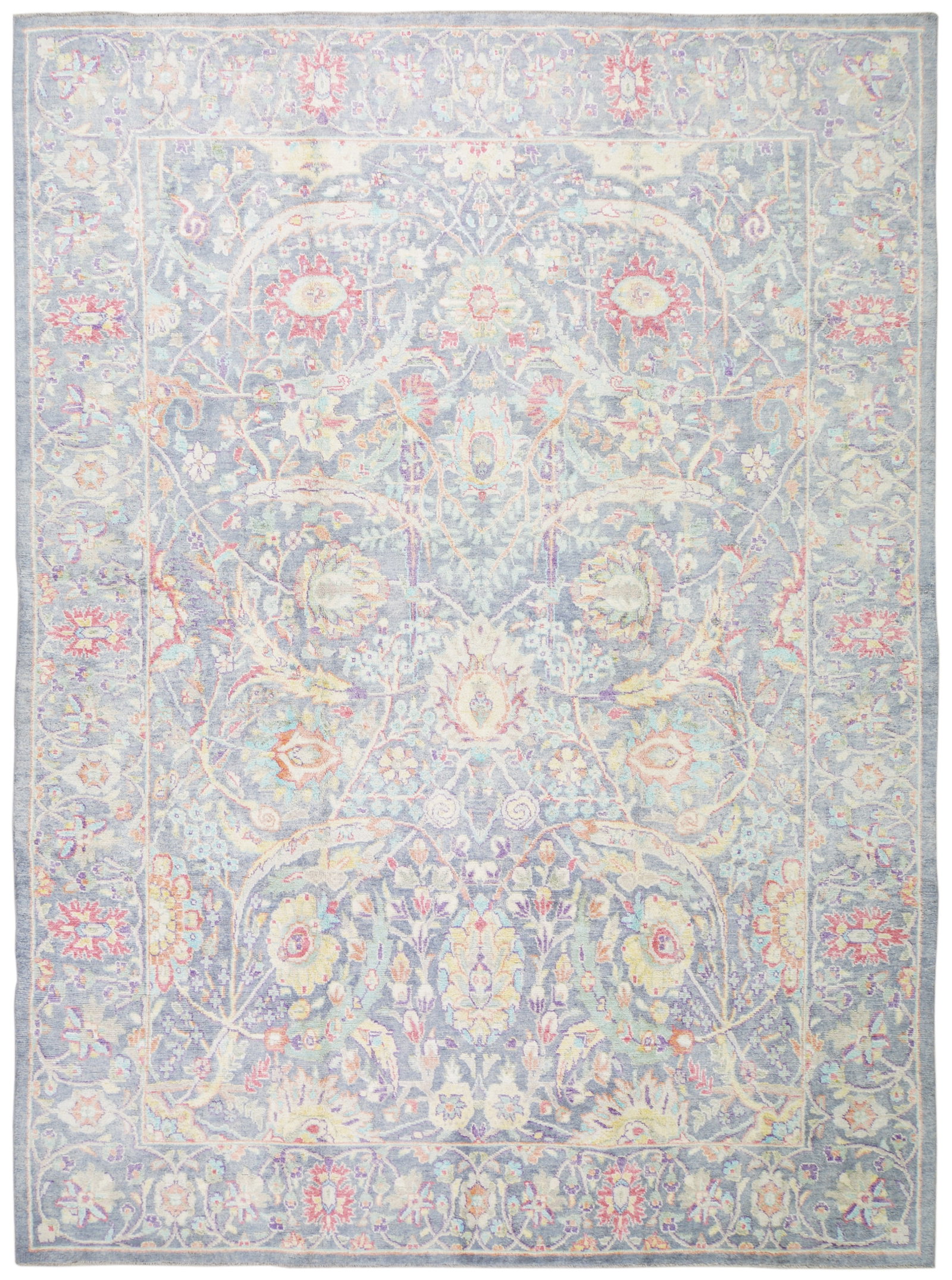 HAND KNOTTED WOOL OUSHAK RUG (1 of 6)
