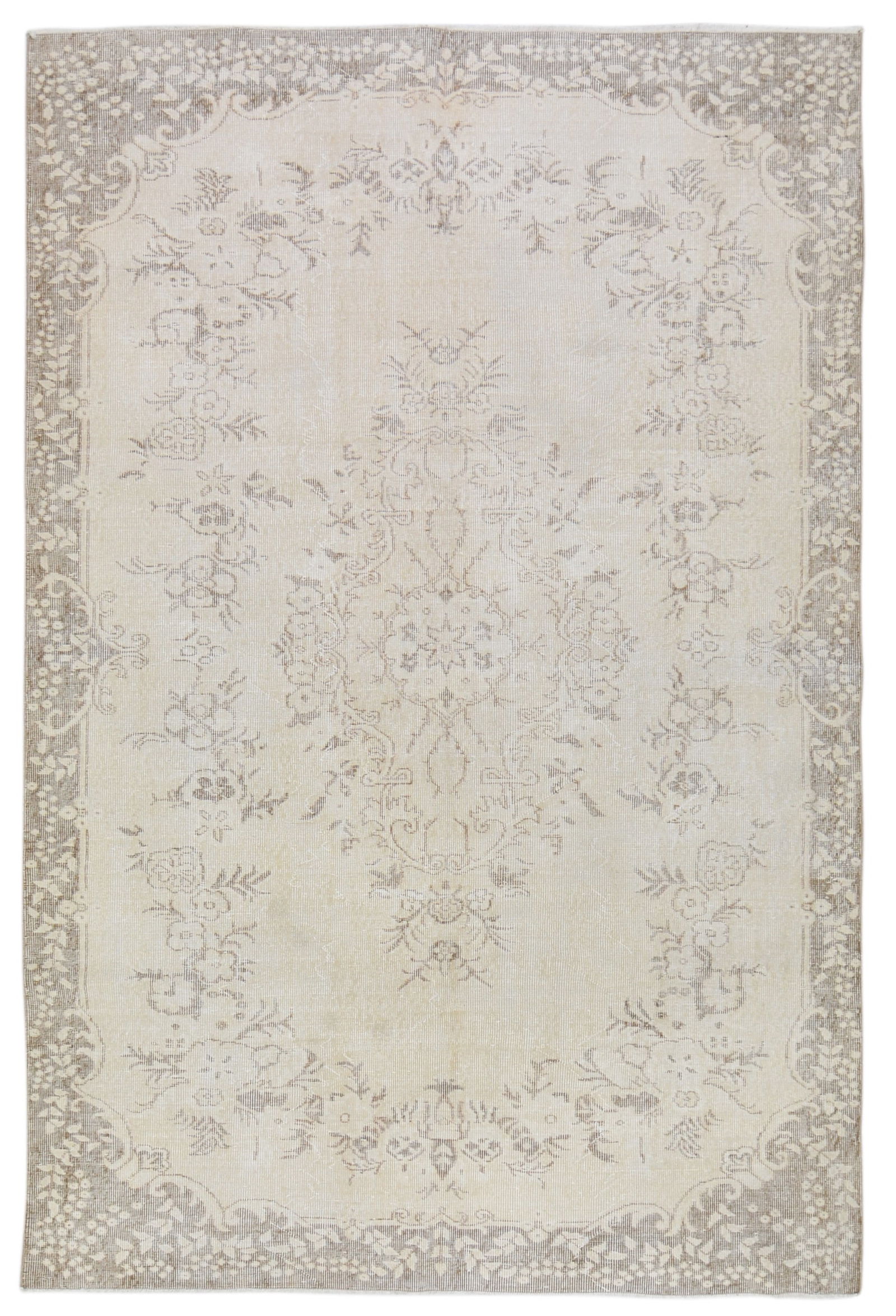 HAND KNOTTED WOOL ANATOLIAN RUG: Title: HAND KNOTTED WOOL ANATOLIAN RUG Dimensions: 6'3X9'5 Age: VINTAGE Origin: TURKISH Reserve: $750.00 Shipping: Domestic: Shipping rates are determined by destination International: Foreign shippin