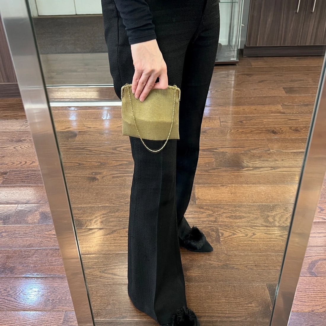 Antique Art Nouveau Mesh Chain Sapphire Purse 14K Yellow Gold, 157.34 Grams - 7