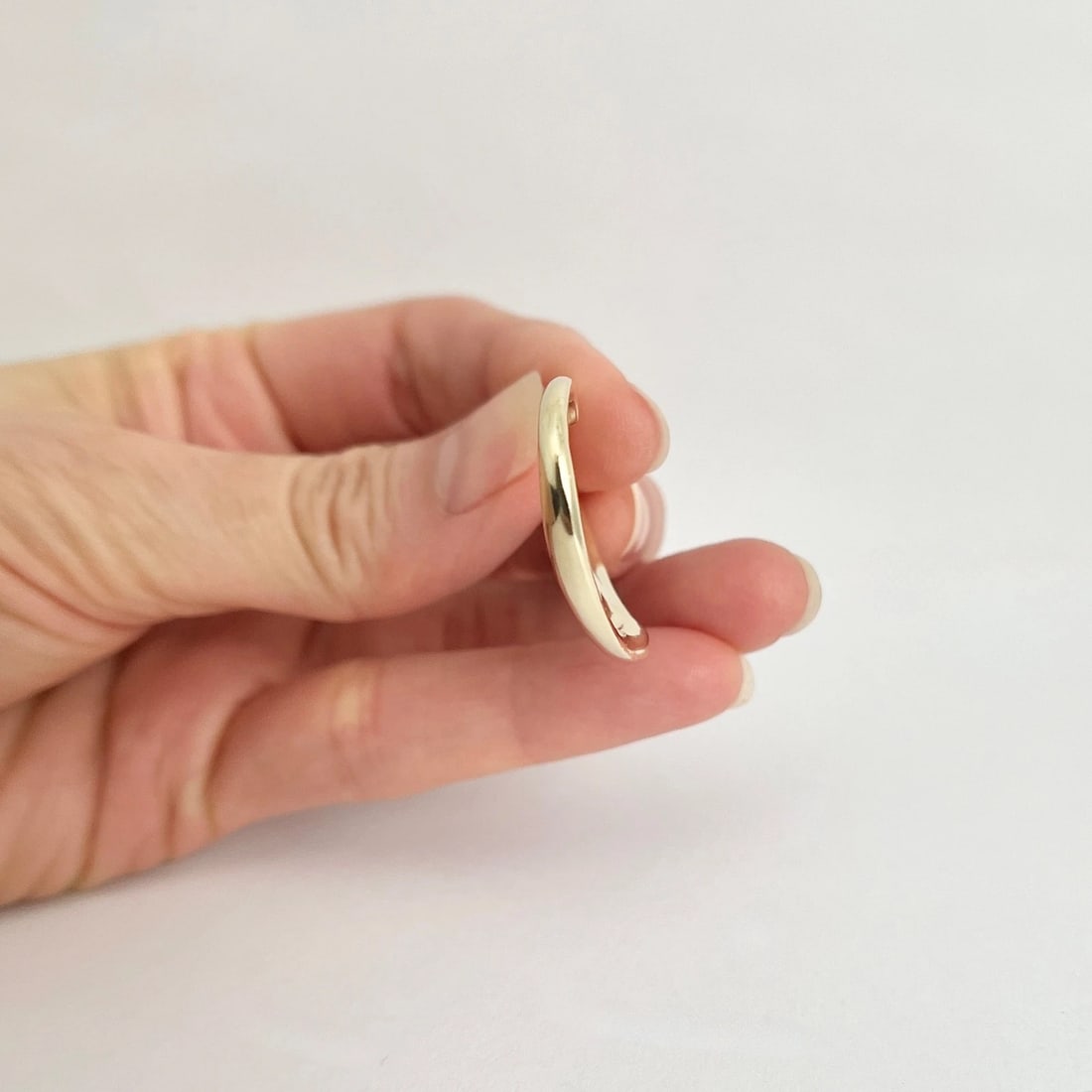 Estate Open Heart Necklace Pendant Charm 14K Yellow Gold, 6.05 Grams - 4