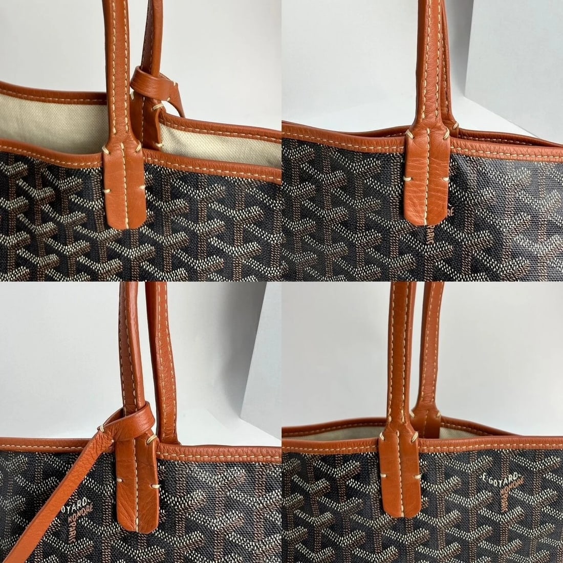 GOYARD St. Louis Goyardine PM Black Tote - 7