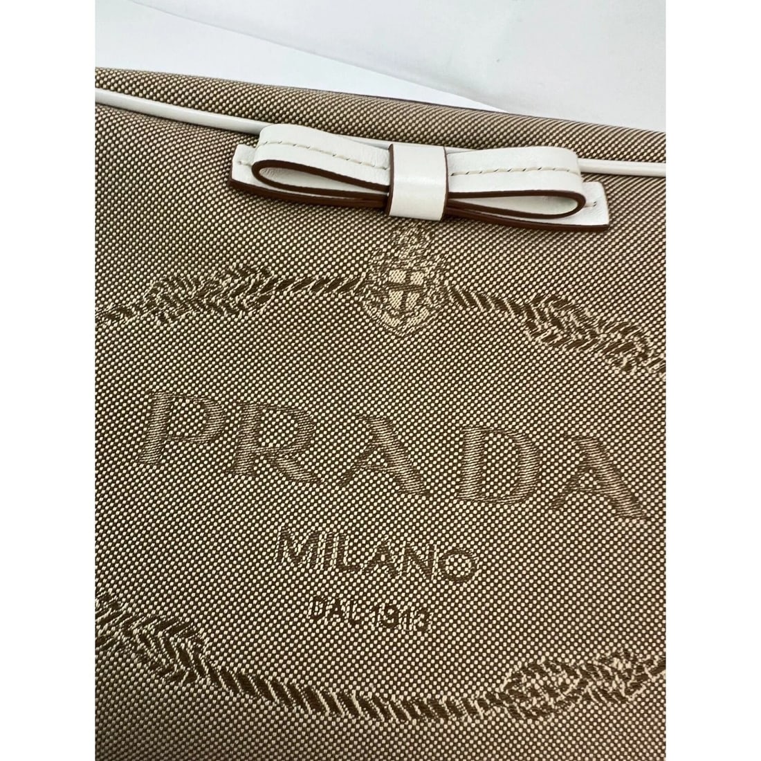 Prada Khaki Canvas Camera Crossbody Bag - 8