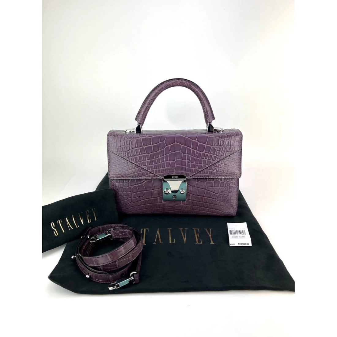 Stalvey Top Handle 2.5 Alligator Lilac Bag Crossbody Exclusive Luxury - 6