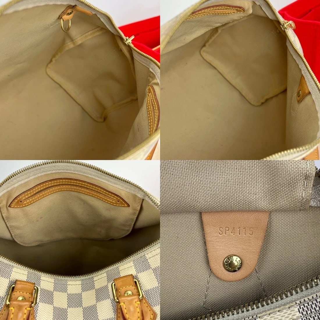 LOUIS VUITTON Hand Bag Speedy 30 Bandouliere Damier Azur Bag - 13