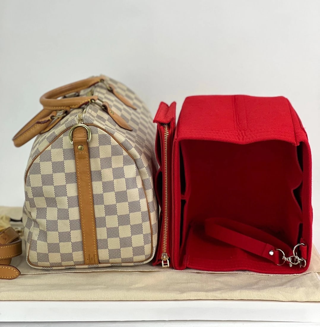 LOUIS VUITTON Hand Bag Speedy 30 Bandouliere Damier Azur Bag - 5