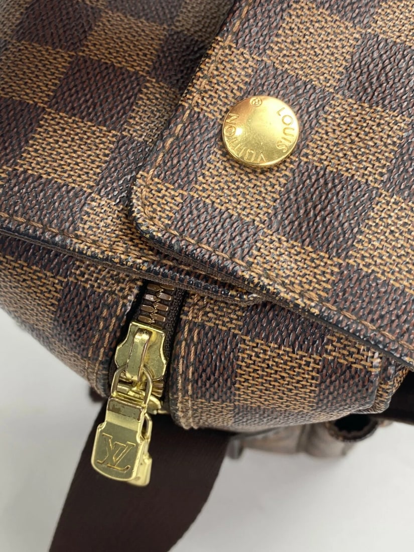 Louis Vuitton Bag Damier Ebene Canvas Naviglio Shoulder Messenger Bag - 7