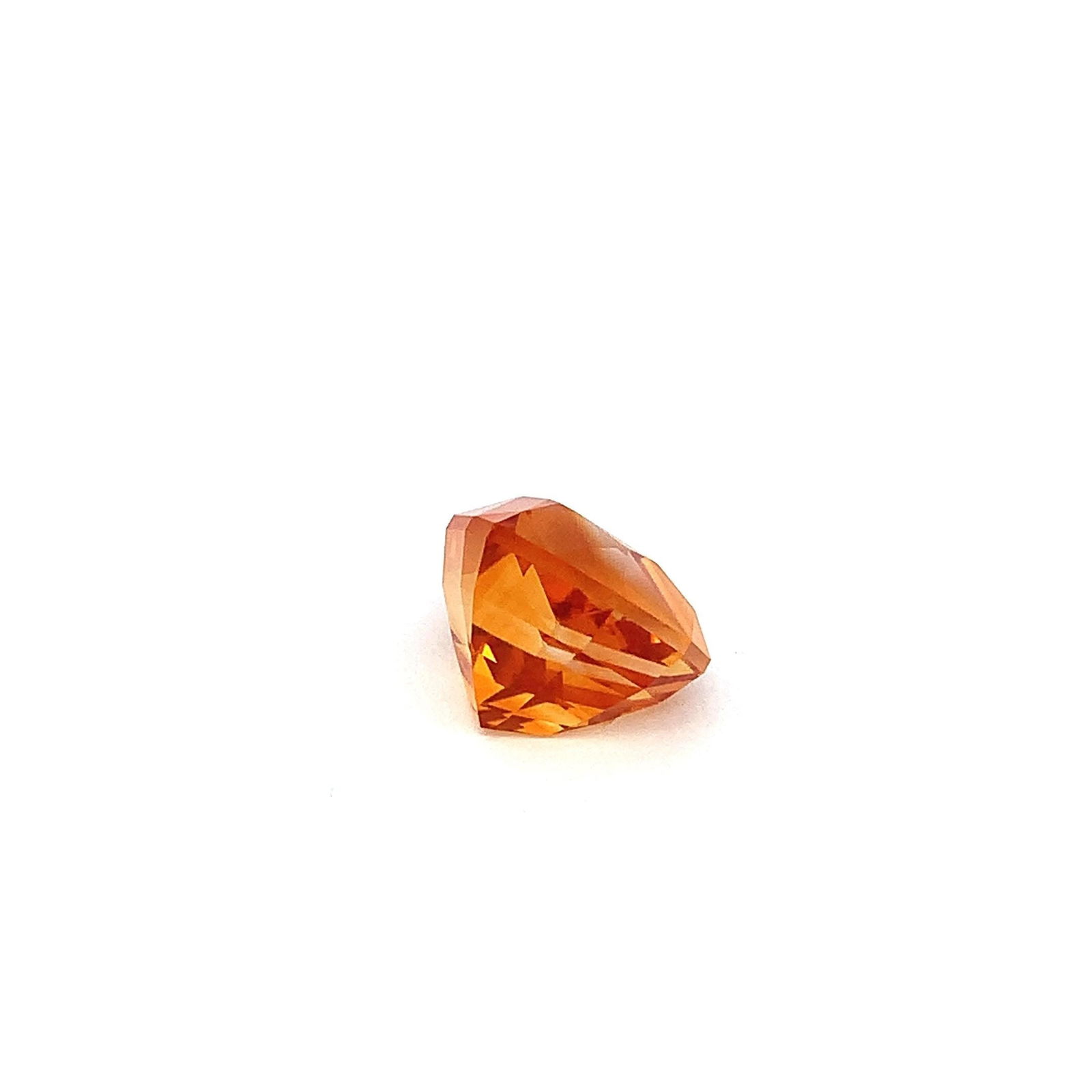 Deep Yellowish Orange Citrine Fancy Trillion Cut Gemstone For Jewelry - 9.20 Carat - 4