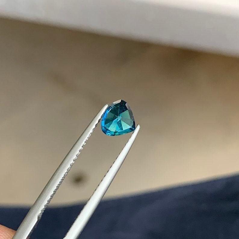 Indicolite Tourmaline Gemstone: 0.94 Carat Pear Cut, Afghanistan Origin - 6