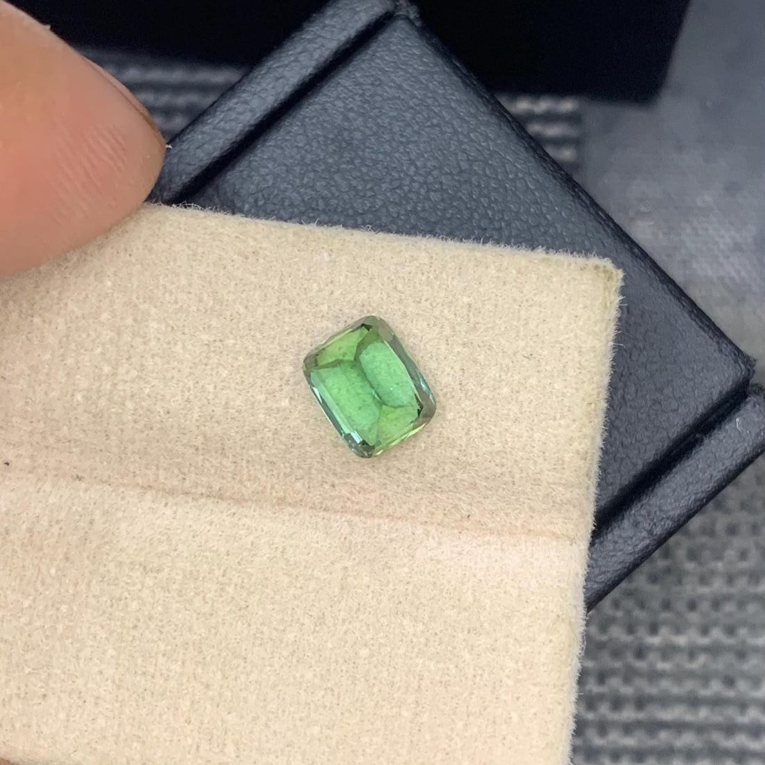 Mint Green Tourmaline Gemstone: 1.95 CT Faceted Cushion Cut, Afghan Origin - 4