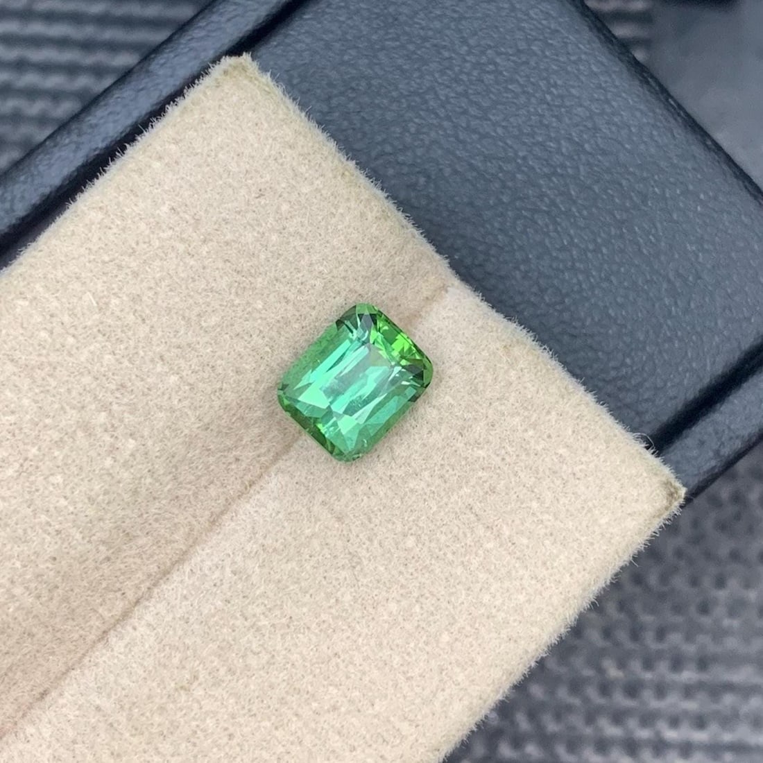 Mint Green Tourmaline Gemstone: 1.95 CT Faceted Cushion Cut, Afghan Origin - 8