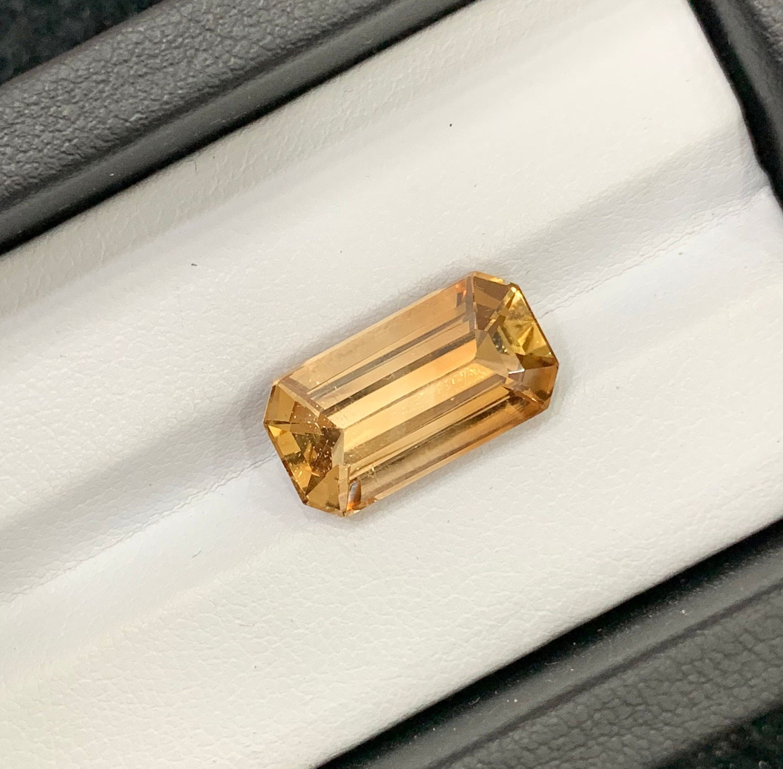 Golden Topaz Loose Gemstone: 10.64 Carat Emerald Cut - 5