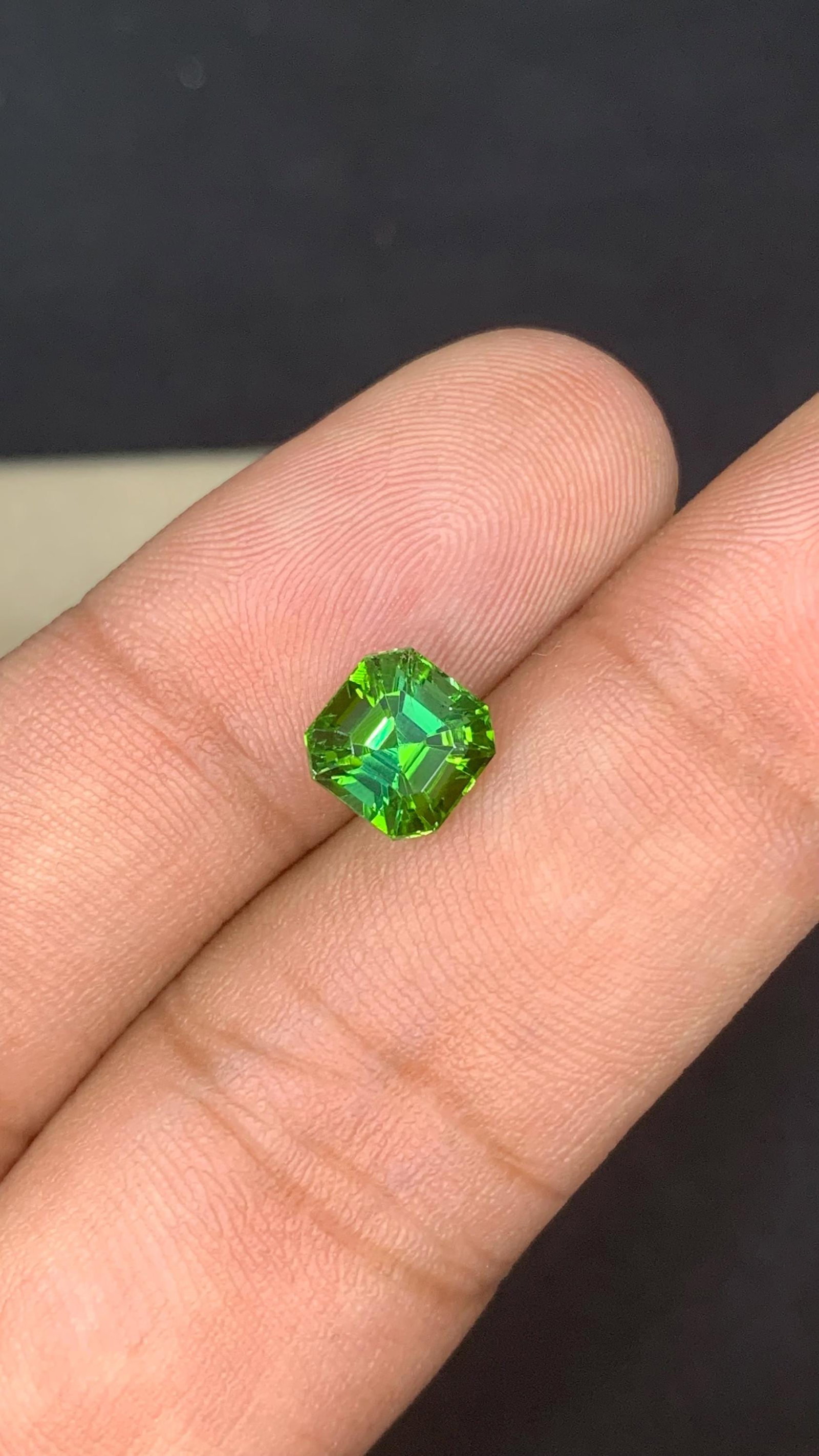 Forest Green Natural Asscher Cut Tourmaline Loose Gemstone For Ring And Jewelry - 1.95 Carat: Title: Forest Green Natural Asscher Cut Tourmaline Loose Gemstone For Ring And Jewelry - 1.95 Carat Description: Item details Highlights Handpicked by GemsAndJewelsUSA Supplies for making crafts