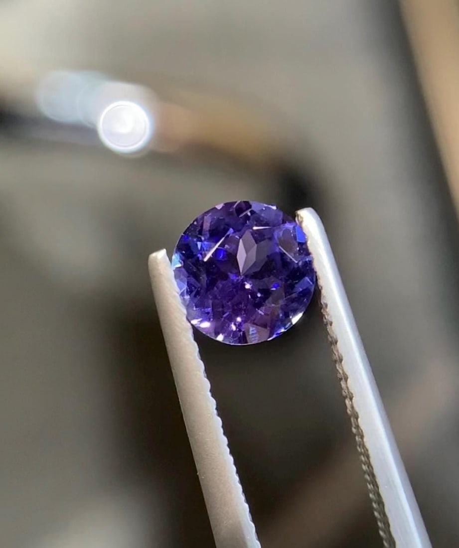 6.5mm Round Cut Tanzanite Gemstone: Violet Blue Jewelry Stone: Title: 6.5mm Round Cut Tanzanite Gemstone: Violet Blue Jewelry Stone Description: Item details Highlights Handpicked by GemsAndJewelsUSA Supplies for making crafts Gemstone: Tanzanite Carat weight: 1.