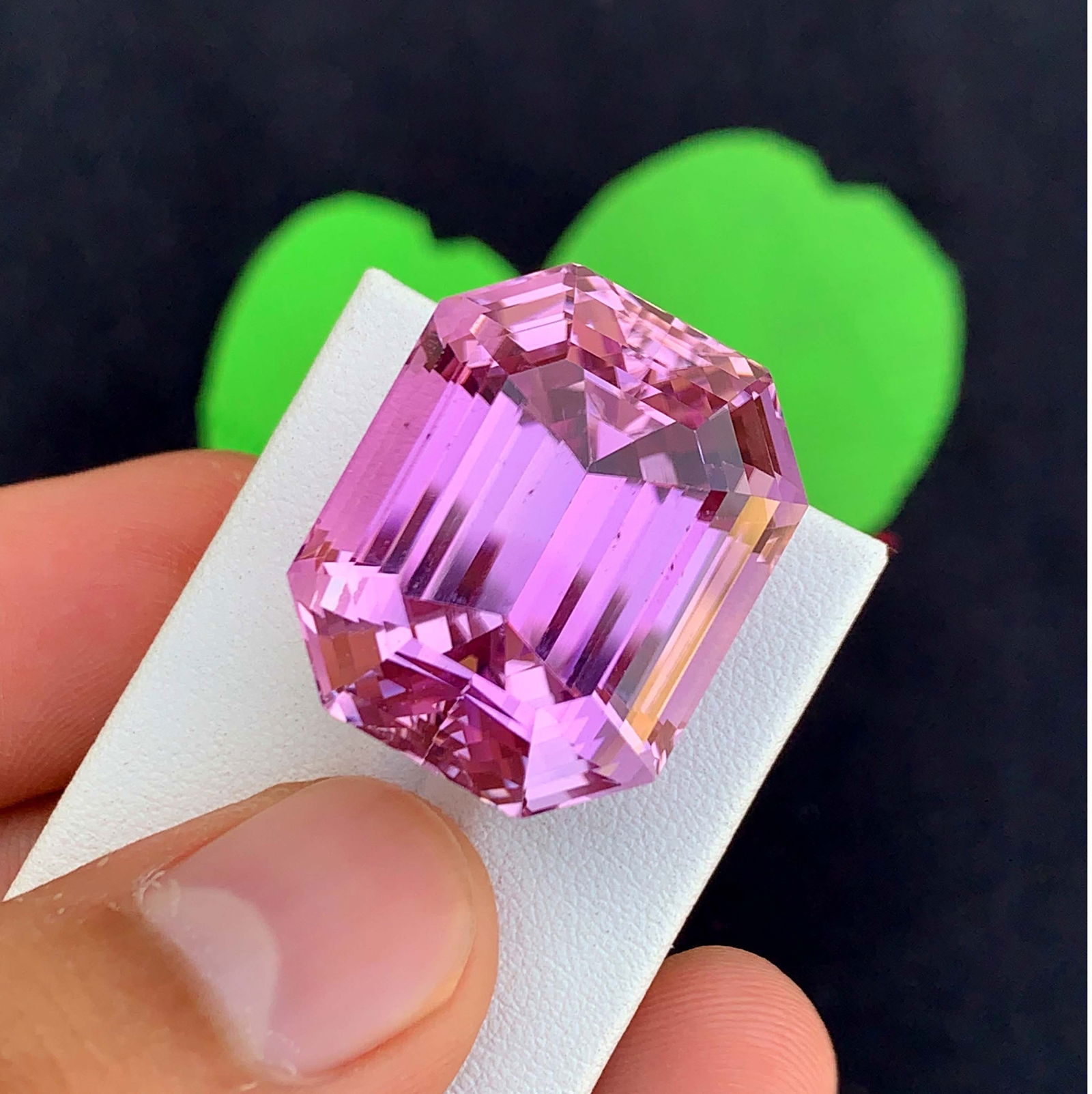Natural Pink Kunzite Gemstone: 80.80 Carat Emerald Cut, November Birthstone: Title: Natural Pink Kunzite Gemstone: 80.80 Carat Emerald Cut, November Birthstone Description: Gemstone: Kunzite Carat weight: 80.80 Natural Pink Kunzite Gemstone, Collector's Choice Faceted Fancy Em