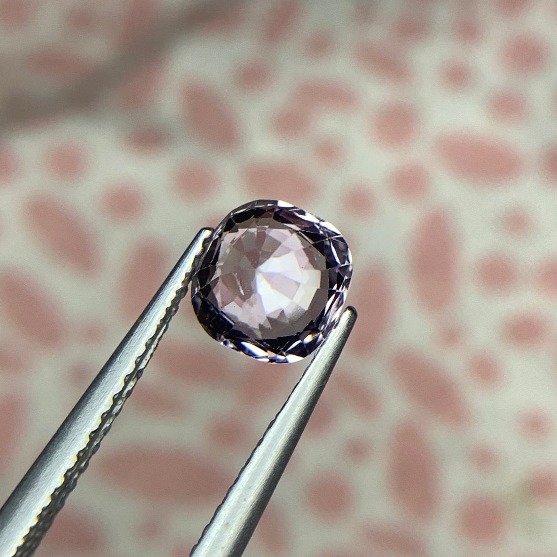 Greyish Pink Spinel Gemstone: 1.25 Carat Cushion Cut Loose Stone - 7