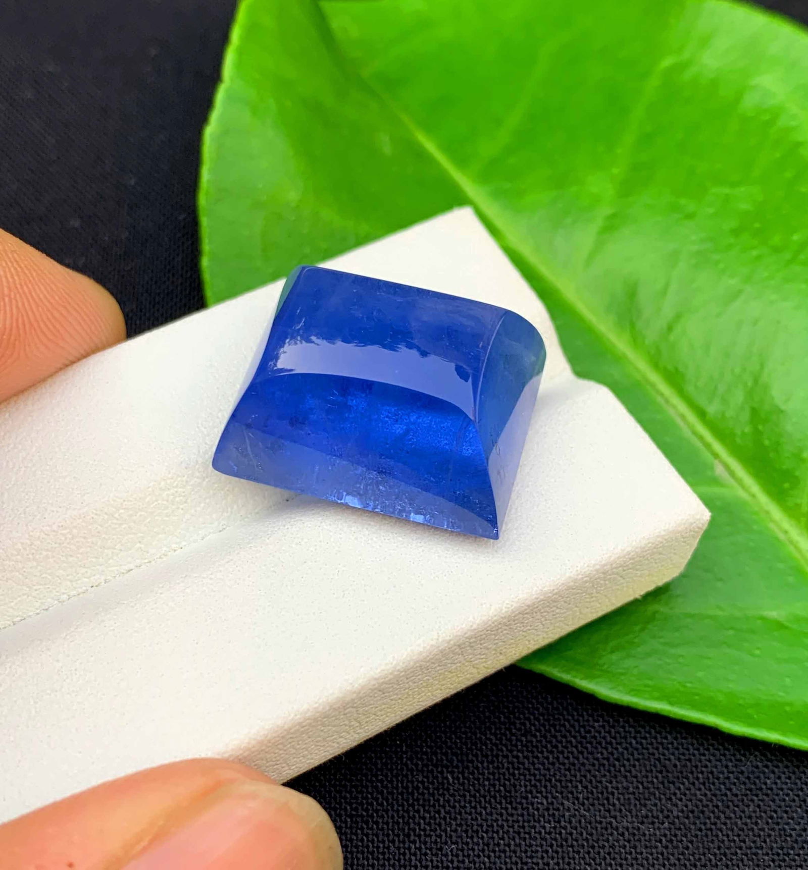 Natural Mariner Blue Aquamarine Cabochon: March Birthstone, Pakistan (35.65 Carats) - 2